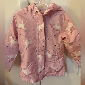 Pink Unicorn Print Jacket
